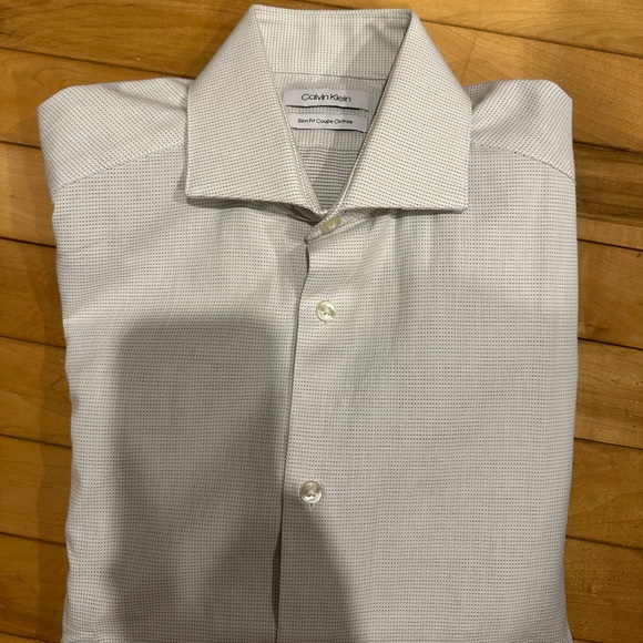 [3 for $30] Calvin Klein sz 14 men’s dress shirt - Picture 2 of 4